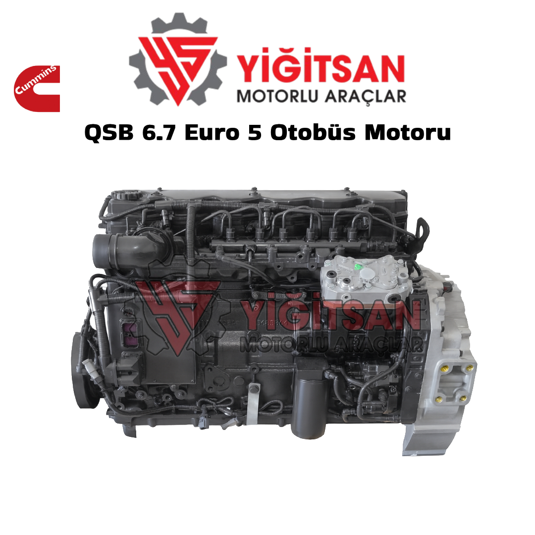 Cummins QSB 6.7 Euro 5 Otobüs Motoru Sandık / Revizyonlu Seçenek