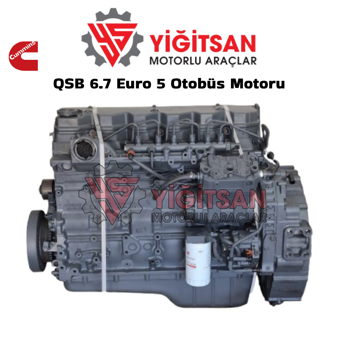 Cummins QSB 6.7 Euro 5 Otobüs Sandık Motor / Revizyonlu Motor